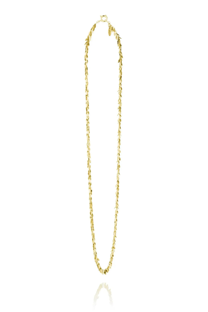 Hlín Reykdal Golden Leaf Necklace