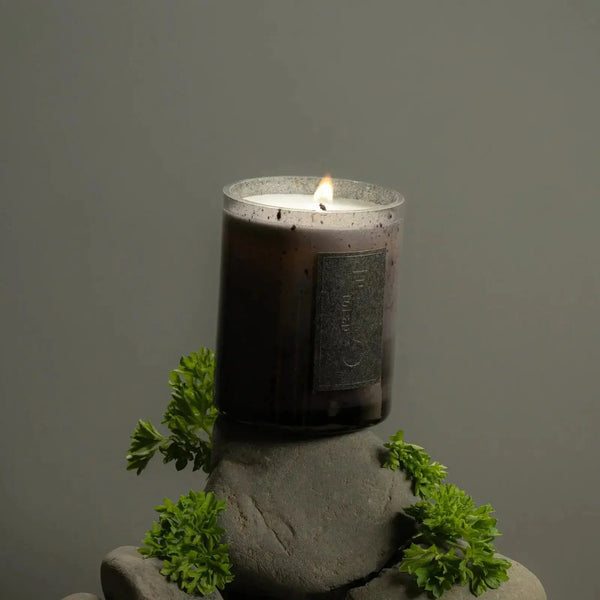 fischersund candle glass jar simple dark minimalistic