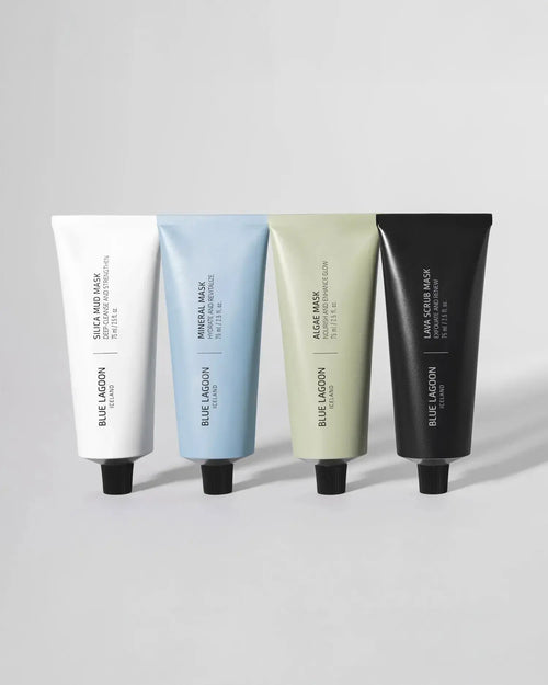 masks 4 masks blue lagoon white mask black masks, green algae masks