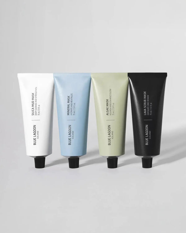 masks 4 masks blue lagoon white mask black masks, green algae masks