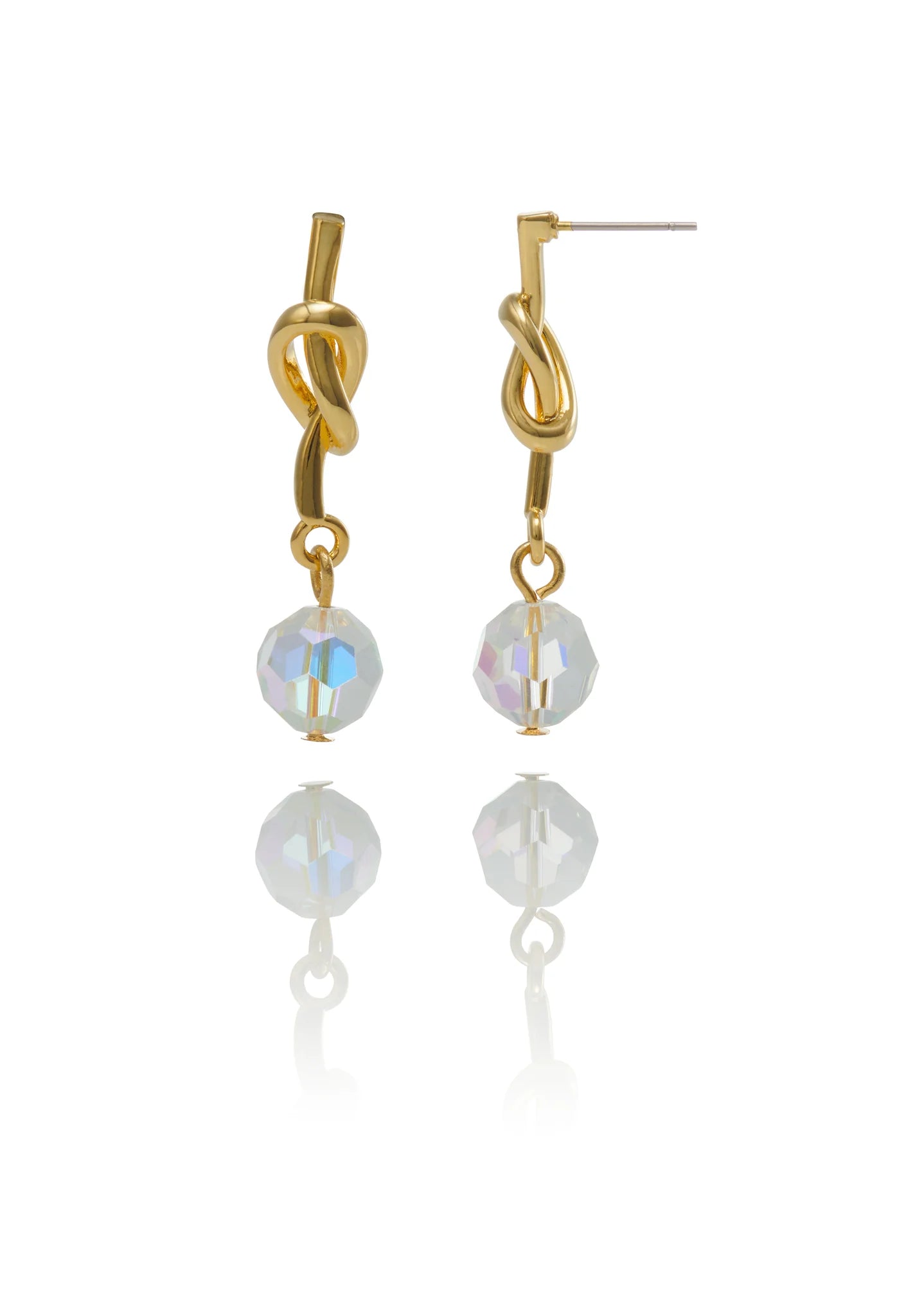 Hlín Reykdal Knot Earrings Gold