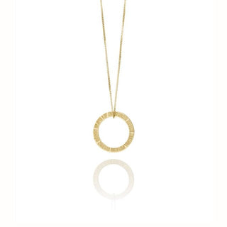 Sign Katla Líf Sterling Silver Circle Necklace
