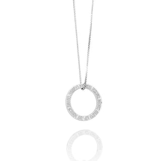 Sign Katla Líf Sterling Silver Circle Necklace