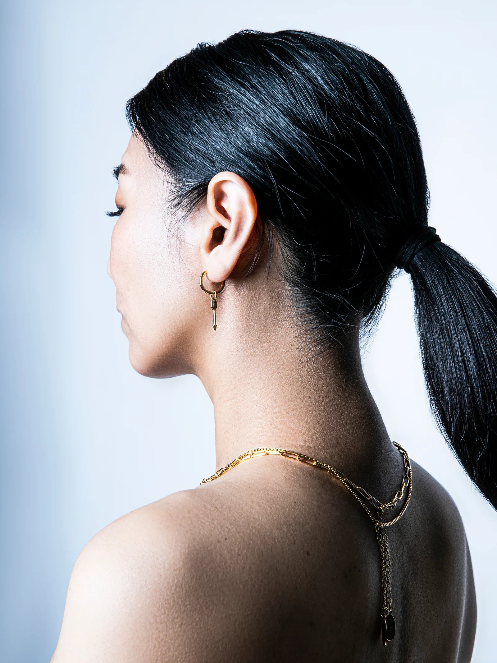 Hlín Reykdal Charm Hoops Gold