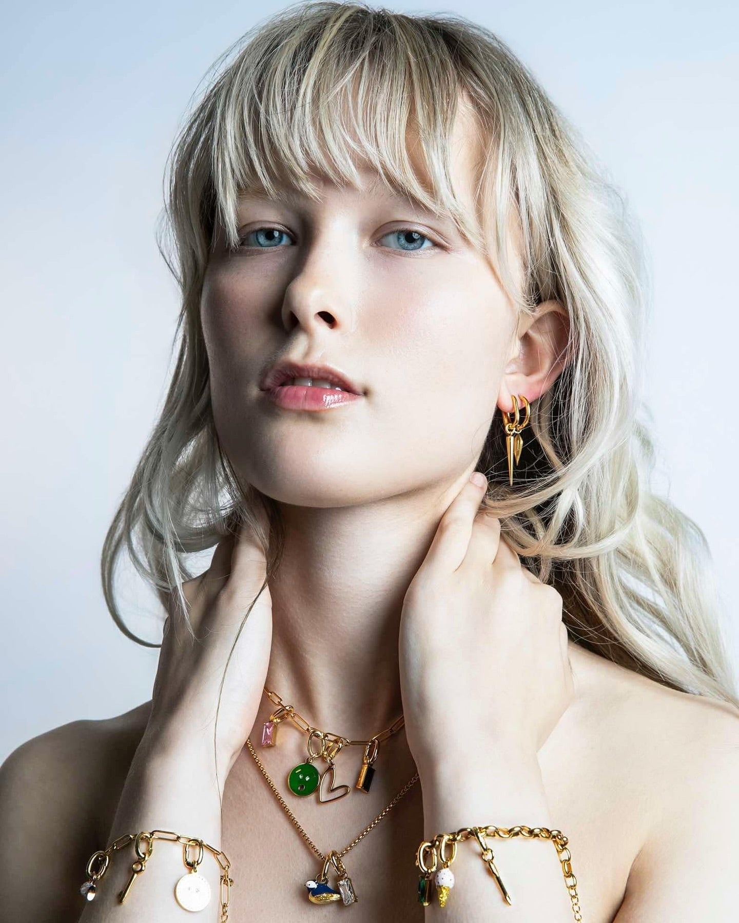 Hlín Reykdal Heart Charm Gold