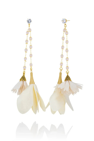 Hlín Reykdal Blóm Long Earrings Hlín Reykdal
