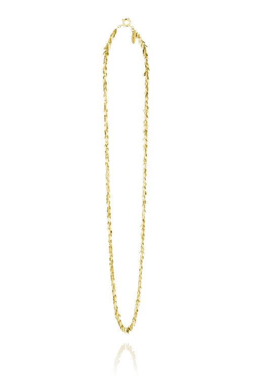 Hlín Reykdal Golden Leaf Necklace