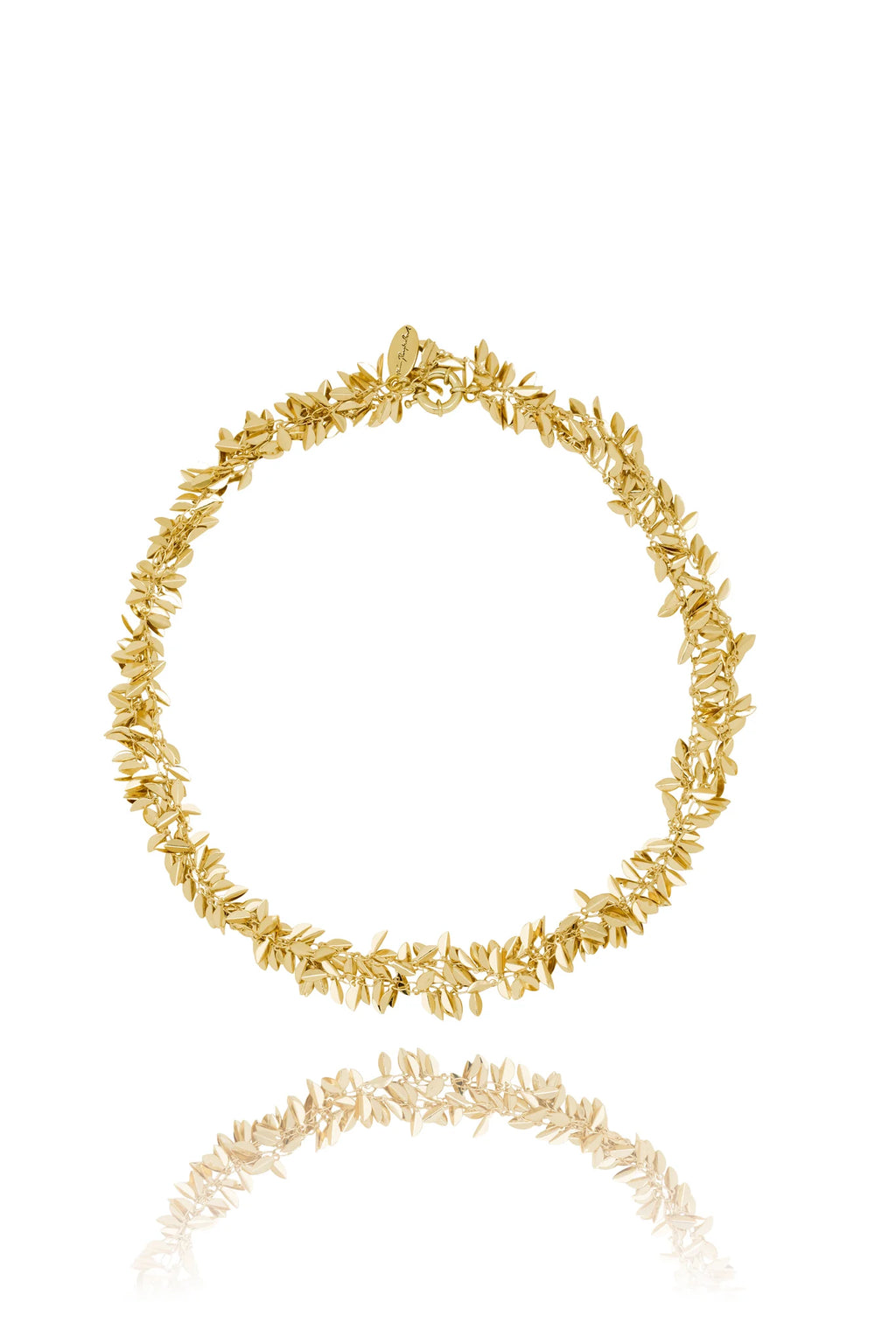 Hlín Reykdal Golden Leaf Necklace