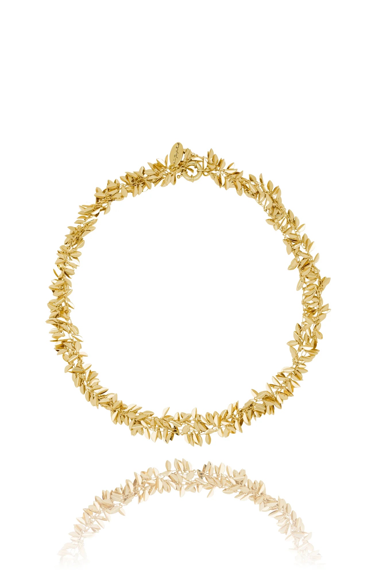 Hlín Reykdal Golden Leaf Necklace