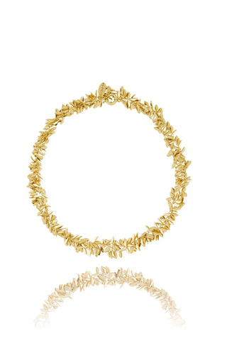 Hlín Reykdal Golden Leaf Necklace Hlín Reykdal