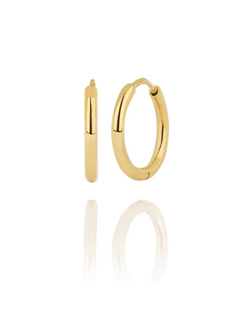 Hlín Reykdal Charm Hoops Gold