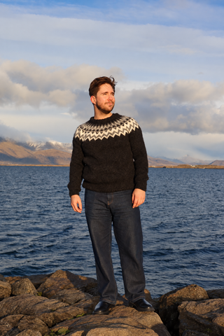Lopapeysa Handknitted Sweater Icelandic Wool Krummi