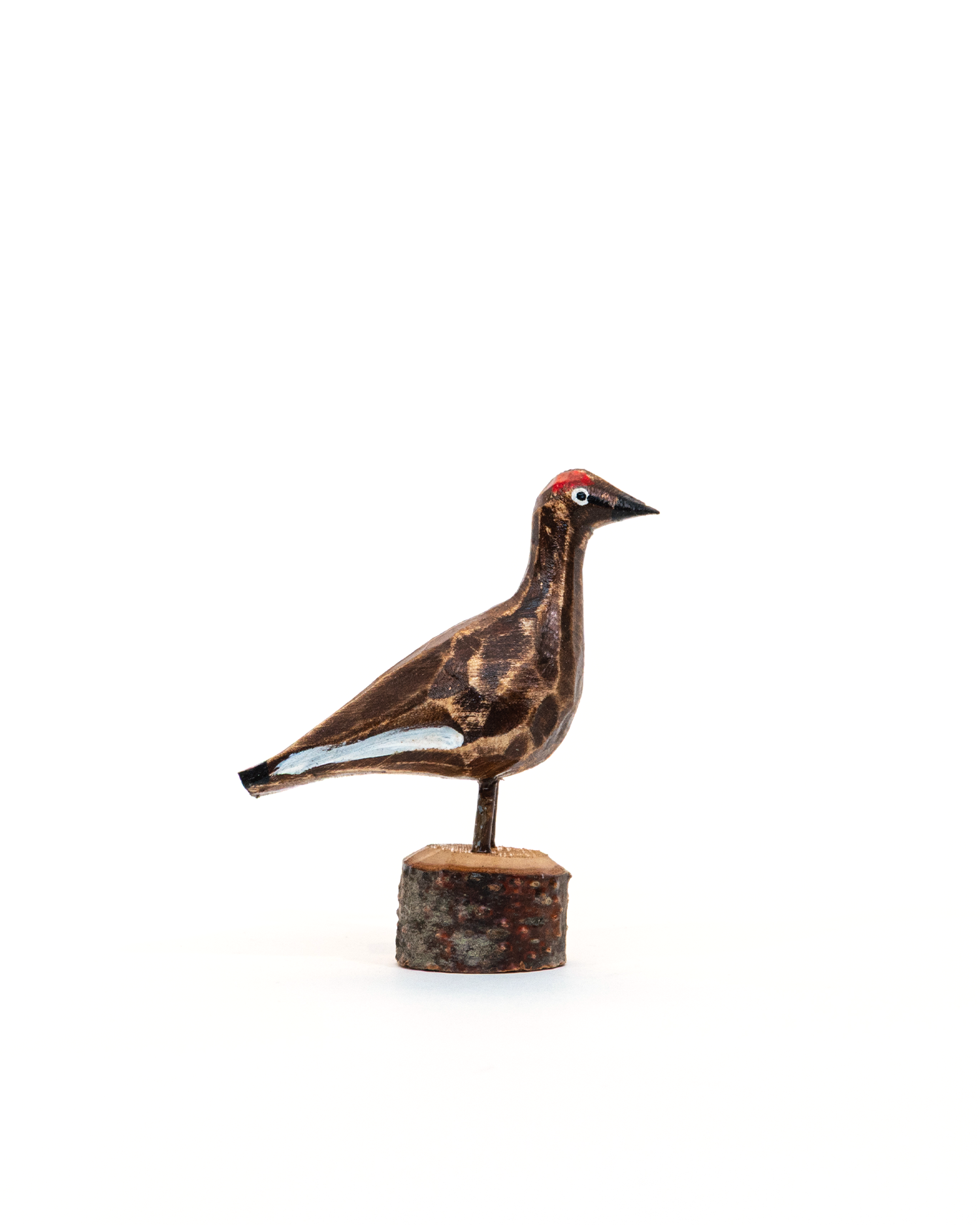 Jón Ólafsson Handcarved Brown Rock Ptarmigan