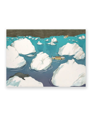 Linda Ólafsdóttir Jökulsárlón Postcard Linda Ólafsdóttir