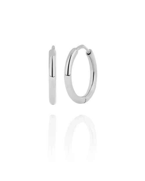 Hlín Reykdal Charm Hoops Silver