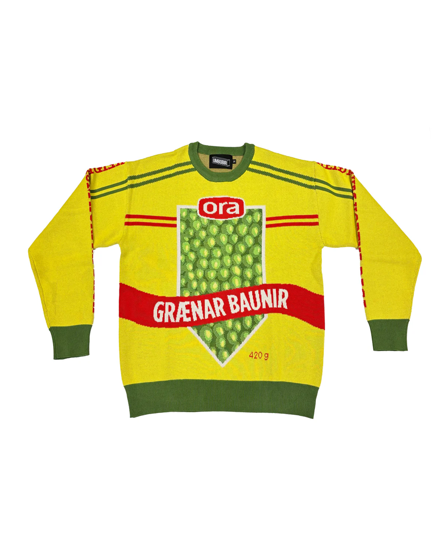 Umbúðir Grænar Baunir Knitted Sweater