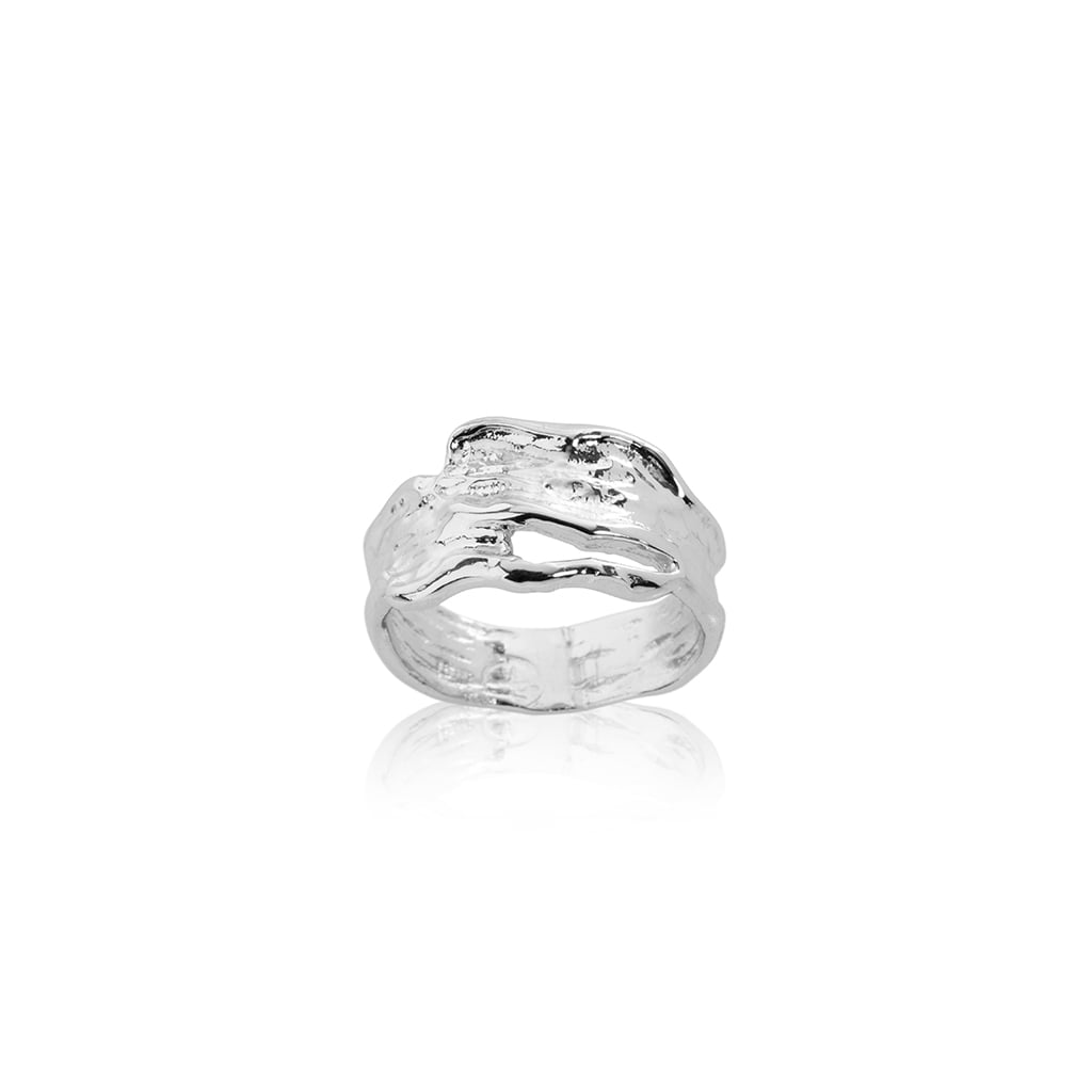 Sign Eldur og Ís Sjöan Sterling Silver and Gold Ring