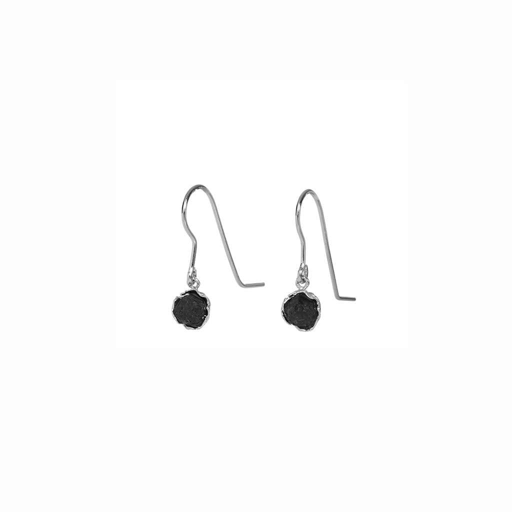 Sign Mystic Sterling Lava Ball Earrings