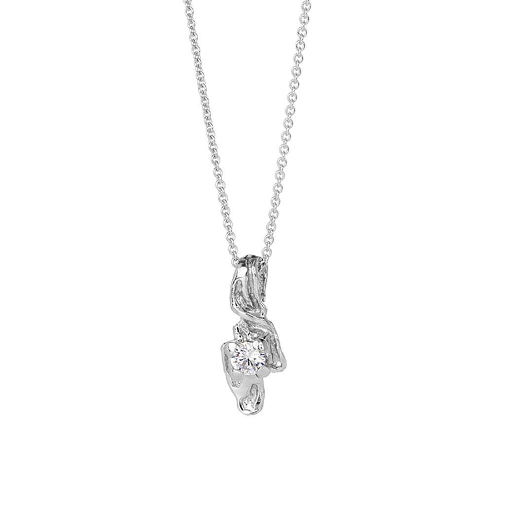 Sign Fire and Ice Drangajökull Sterling Silver Necklace