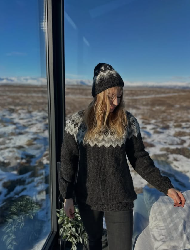 Handknitted Hat 100% Icelandic Wool