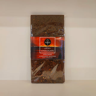 Milk Chocolate with Volcano Salt, Reykjanes Backyard - Urta by Urta Islandica