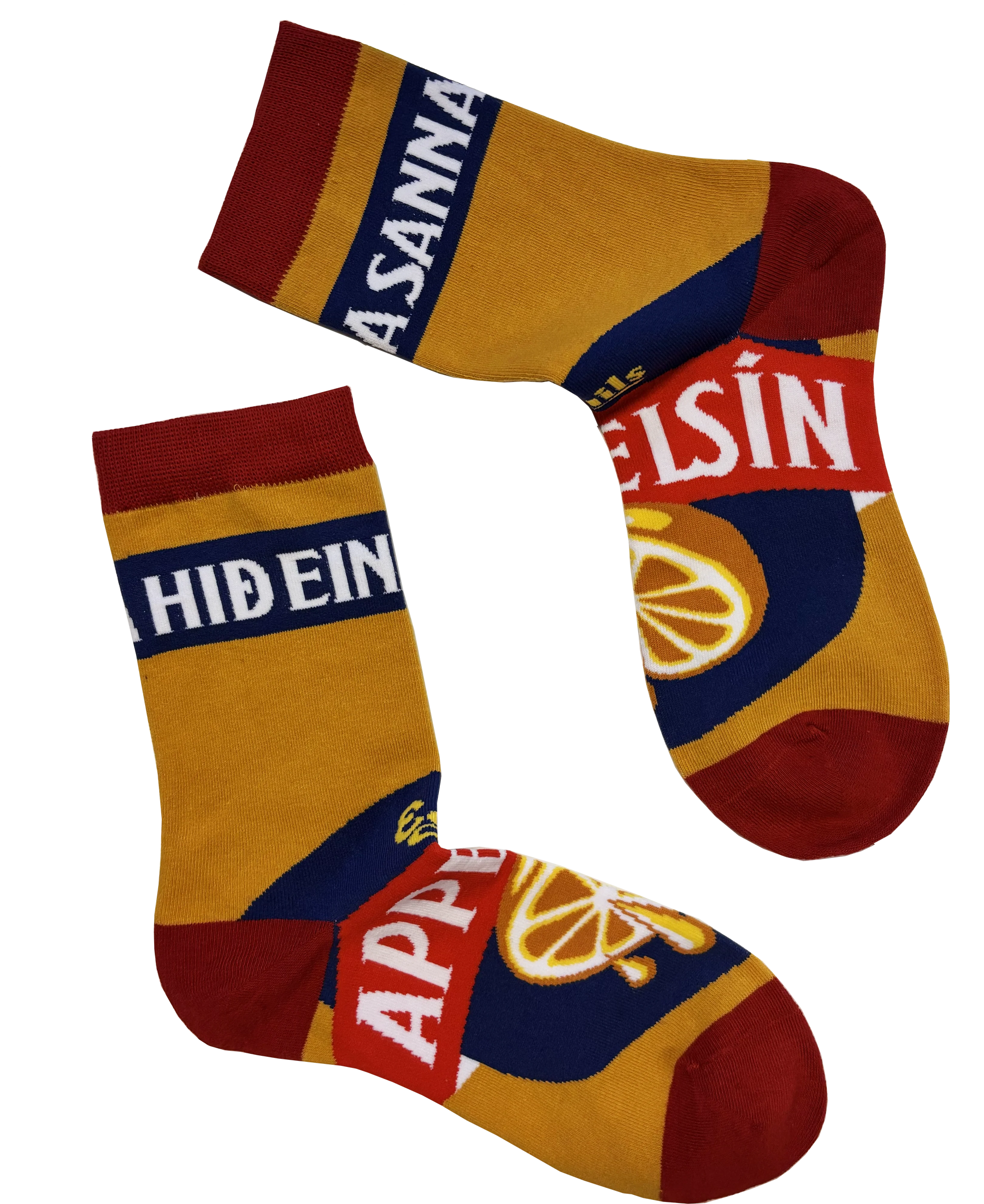 Appelsín sokkar Umbúðir