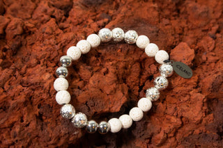 White Lava Bracelet Glow Rammagerðin