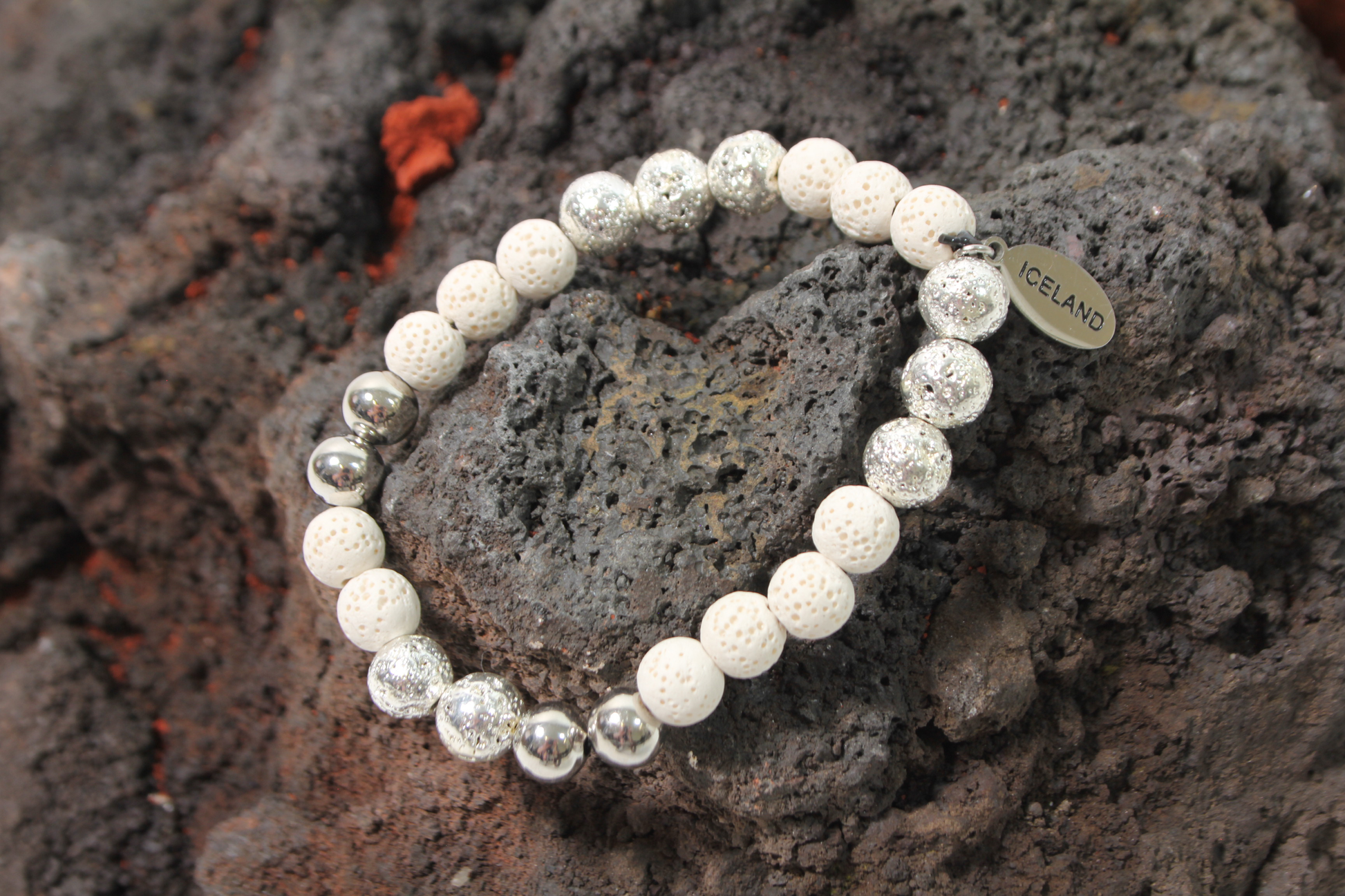 White Lava Bracelet Glow