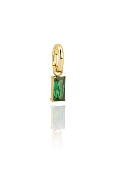 Hlín Reykdal Emerald Whisper Charm Gold