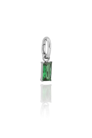 Hlín Reykdal Emerald Whisper Charm Silver Hlín Reykdal