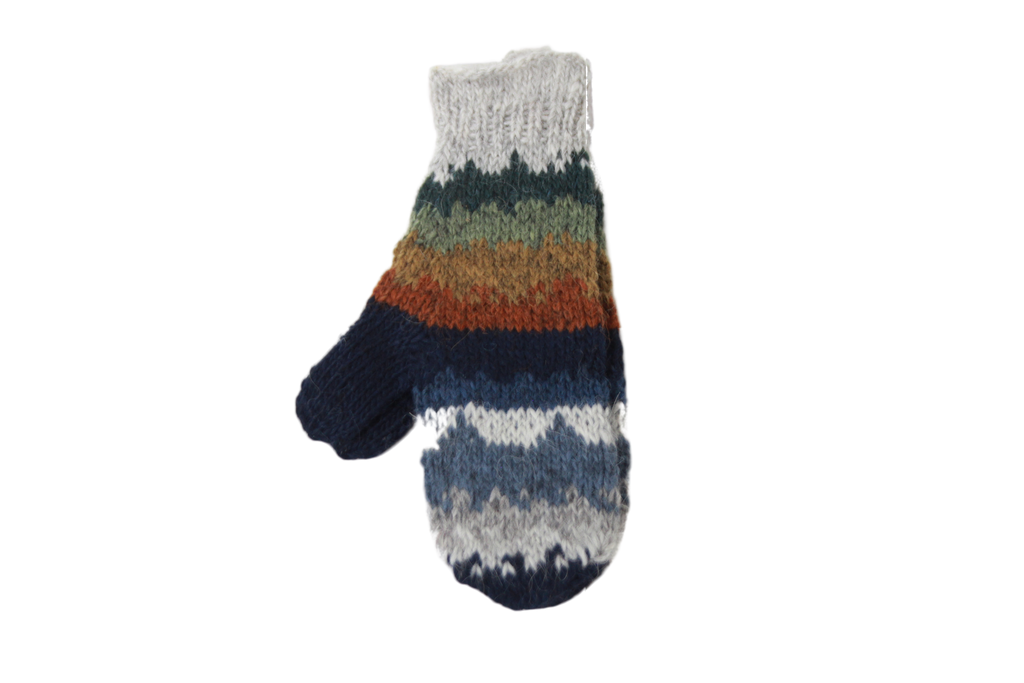 Eyjafjallajökull -handknitted wool gloves