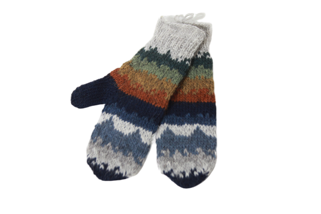 Eyjafjallajökull -handknitted wool gloves