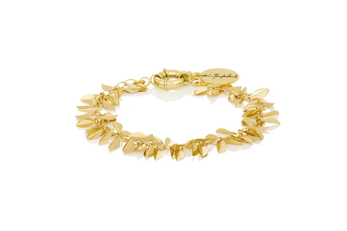 Hlín Reykdal Golden Leaf Bracelet — Rammagerðin