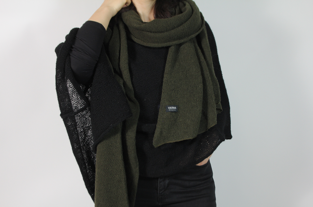 Varma Knitted Long Scarf