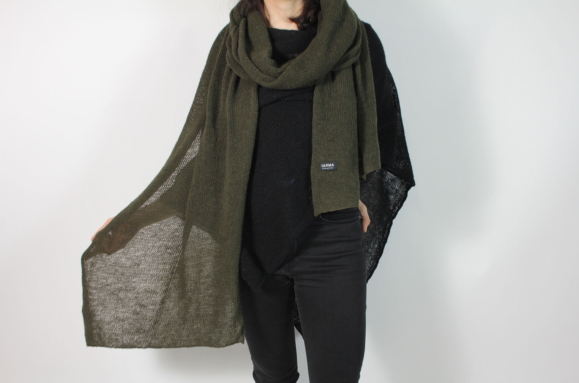 Varma Knitted Long Scarf