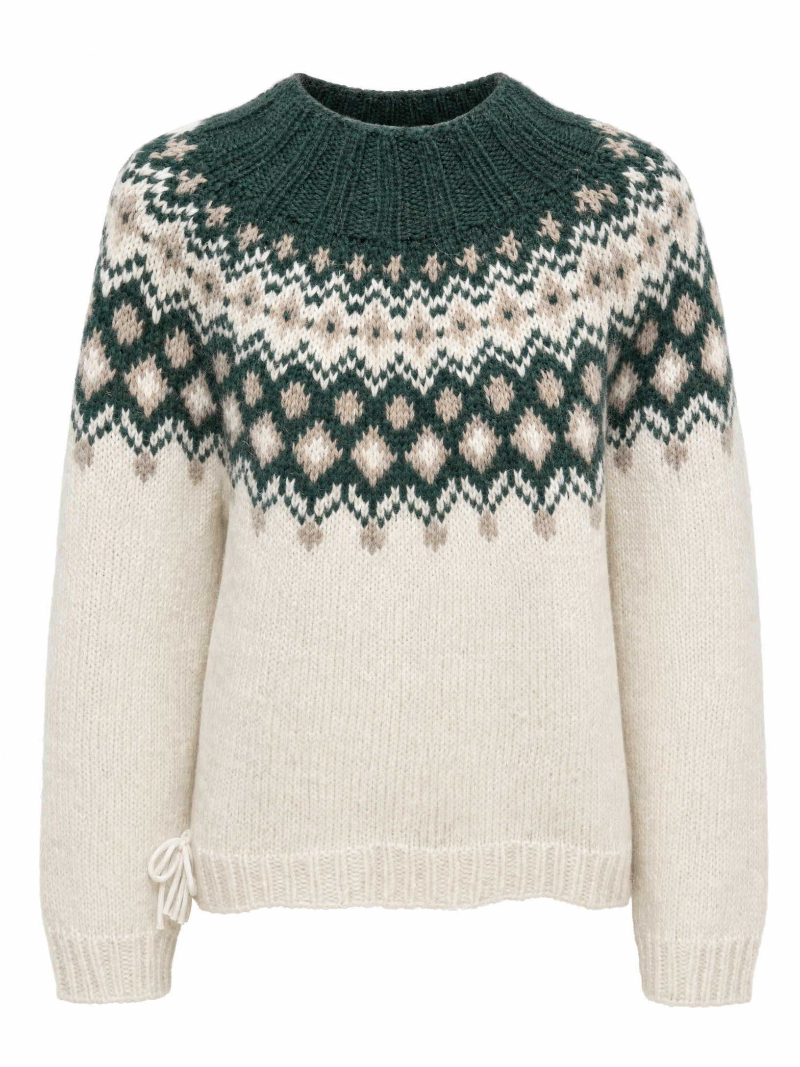 Handknitted Sweater made with Icelandic Wool