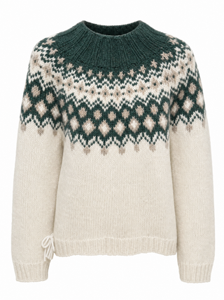 Handknitted Sweater made with Icelandic Wool