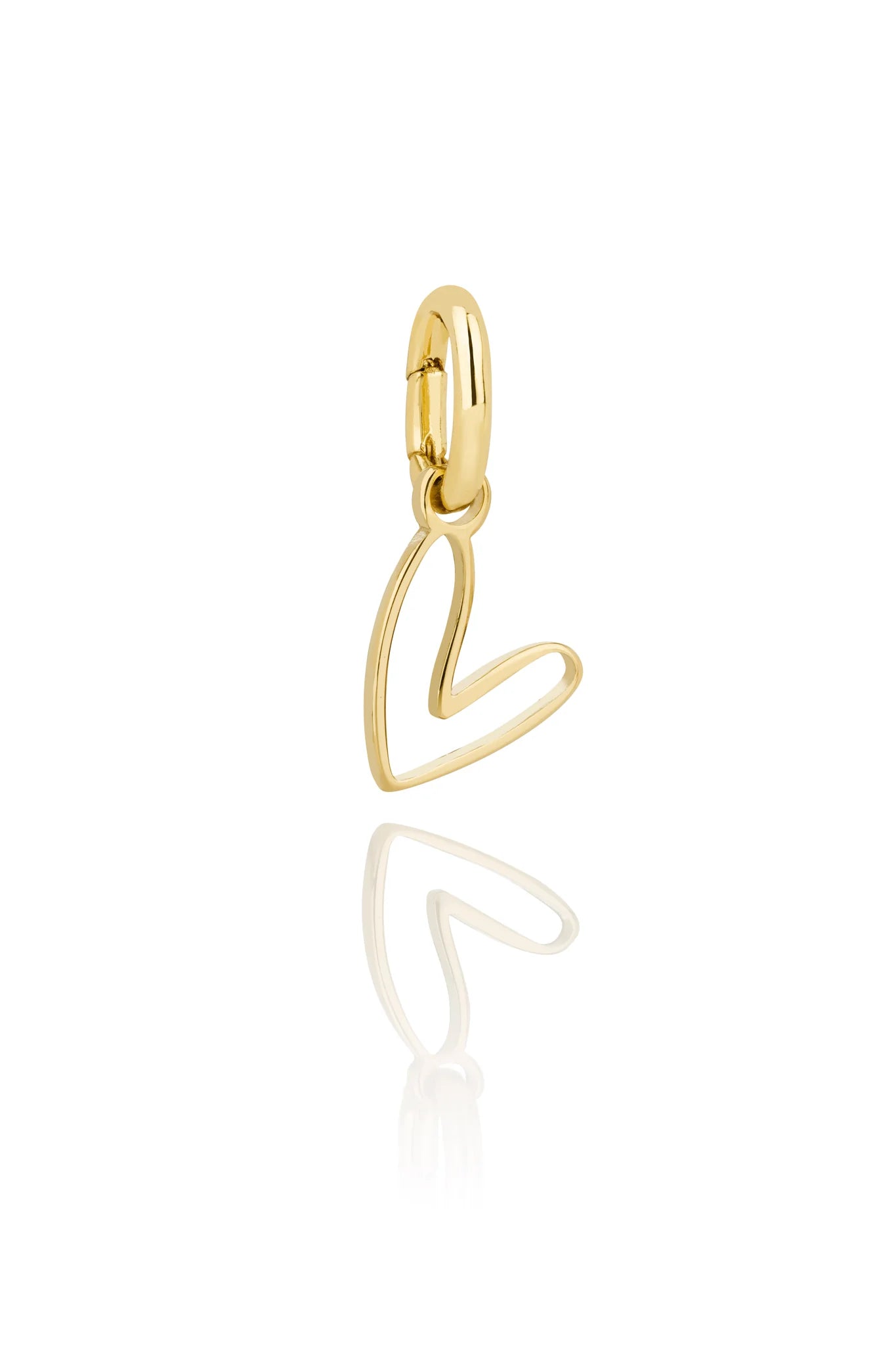 Hlín Reykdal Heart Charm Gold