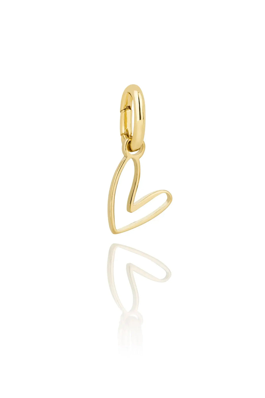 Hlín Reykdal Heart Charm Gold Hlín Reykdal