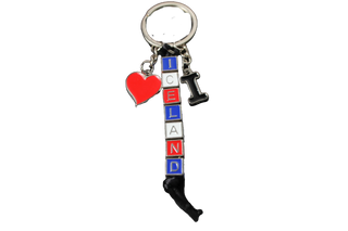 I love Iceland Keychain Rammagerðin