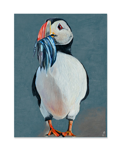 Jói Björgvins Puffin Poster