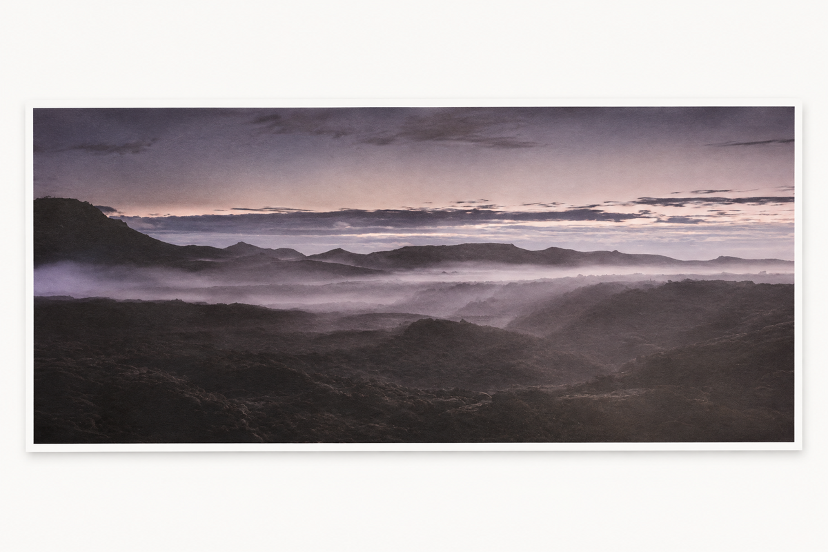 Poster Foggy Moutains