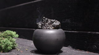 Video of oil burner, icelandic rock, essential oil