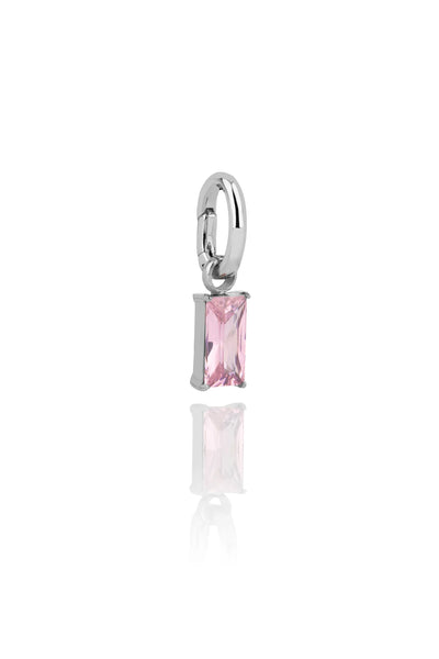 Hlín Reykdal Pink Promise Charm Silver