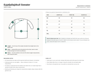 Eyjafjallajökull Handknitted Sweater