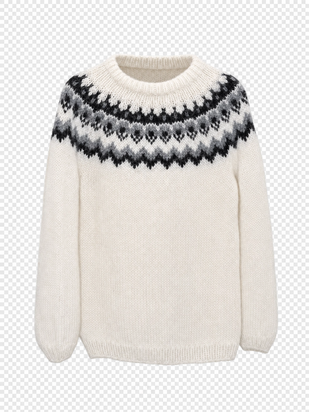 Handknitted Sweater made with Icelandic Wool