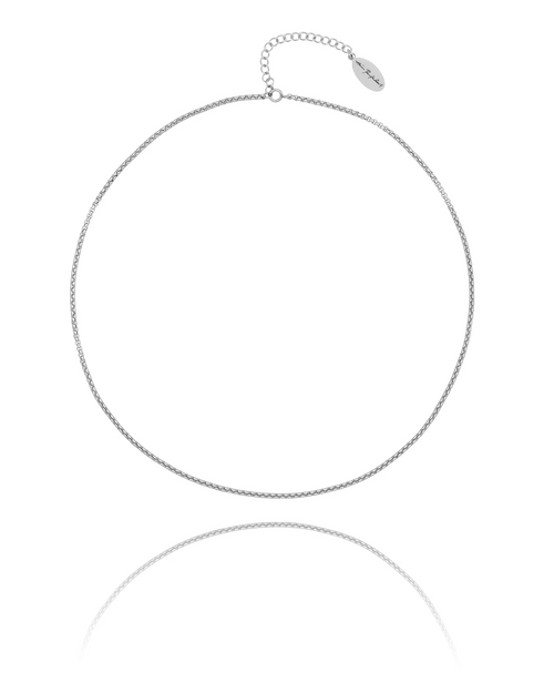 Hlín Reykdal Charm Weave Necklace Silver