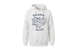 Icelandic Map Hoodie Rammagerðin